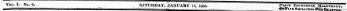 VoL.1. 3^0 /9. SATURDAY, JANUARY 13, 1838. JTrice Fourpencb Halfpenny, ~" —^^ = f i - - &t4Pivb Shillings Feu Quarts • ¦ -