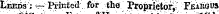 Leeds ; ^-Printed for the Proprietor, Fear«i»