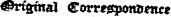«*r%maJ €orrt^pont&gt;enct &lt;&i'Cftmal Corrt^omymfg