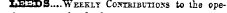 LE3DS....Weekly Contributions to the ope-