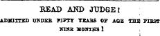 READ AND JUDGE! XDJQITKD UNDEB TIPTT TSASS OF AGE THB VTB3T XEHS MOMZHS 1