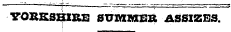 VORKSHIRE SUMMER ASSIZES.