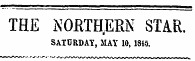 THE NOETHEEN STAR. SATURDAY, MAY 10, 1815.