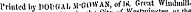 wuuuiMerin Printed by J.ODGAI, Jl-GOWAN, ofA*. Groat Windmill-