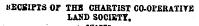 HECBIPTS OF THB CHARTIST CO-OPBRATITB LASB SOCIETY.