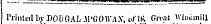 Westmitisci Printed b y DODGALM'GCMVAy, uflft Groat Wimimill