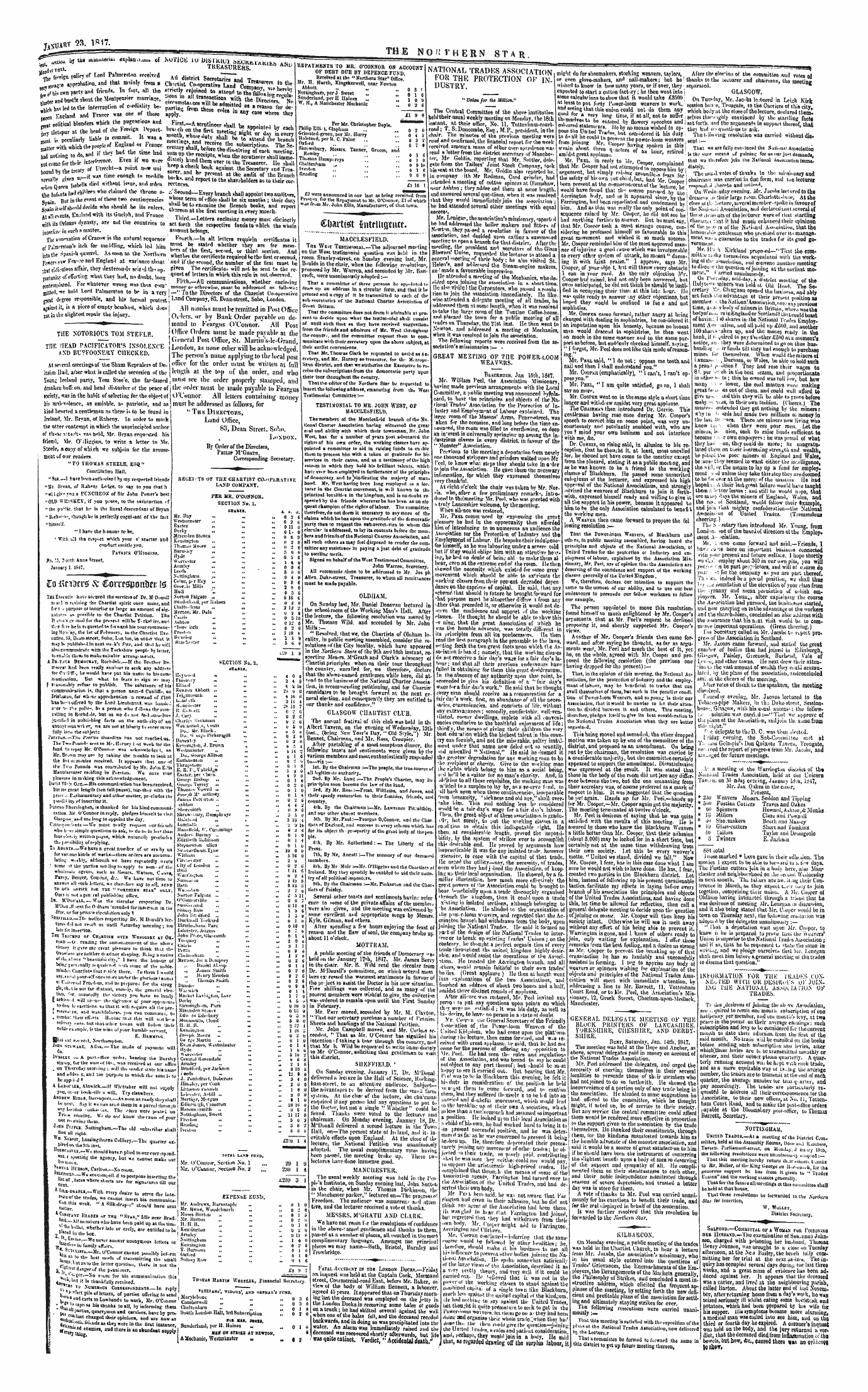 Northern Star (1837-1852): jS F Y, 1st edition - Untitled Article