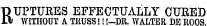 RUPTURES EFFECTUALLY CURED WITHOUT A TRUSS!! !-DR. WALTER DE ROOS.