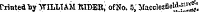 rr inted W "VTCLLUM RIDER, of No. 5. Maccles fieW-p** ,'