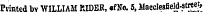 Printed bv WILLIAM RIDER, •fNo. 5, Macclesfield-atree?,