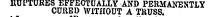 RUl'TURES EFFECTUALLY AND PERMANENTLY CUBED WITHOUT A TRUSS.