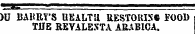 DU ISAKRY'S HEALTH RESTORING FOOD THE REVALENTA AEABICA.
