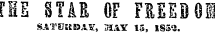 FIB STAB OF FBEEB01 S.4TU«»A¥, MAY 15, 1S5S.