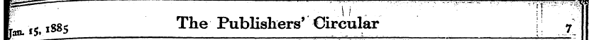 pf I f5f 1885 . The Publishers' .. Circu...