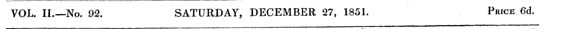 VOL. II.—-No. 92. SATURDAY, DECEMBER 27,...