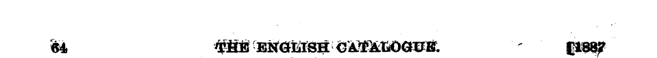 64 TfiB ENGLISH CAt-V-tOOUB. ' fl887